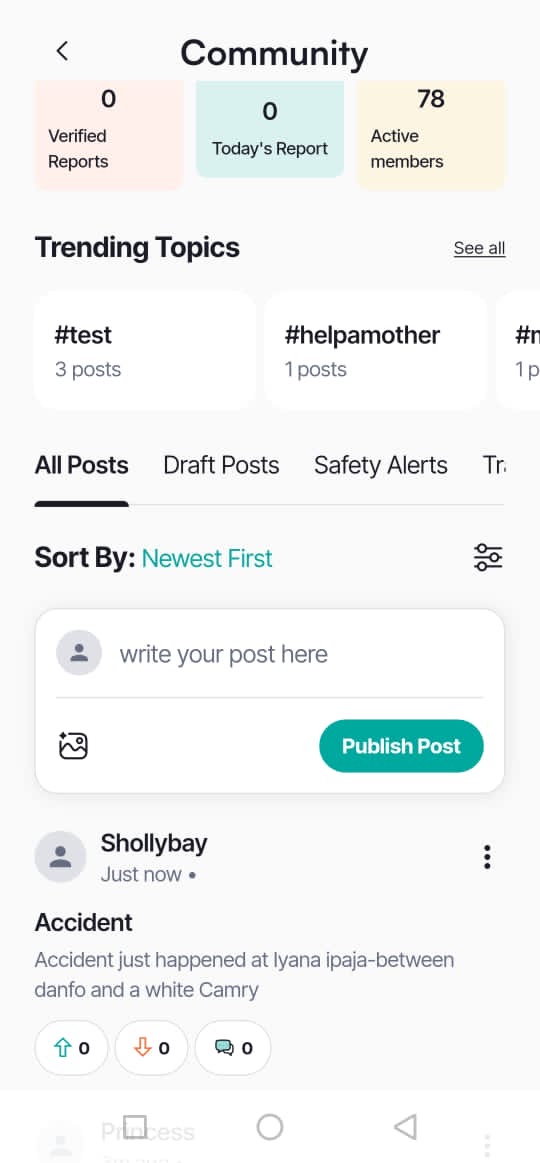 MoRoute trip progress route view
